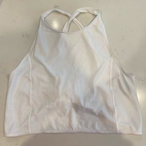 Lululemon white open back tank